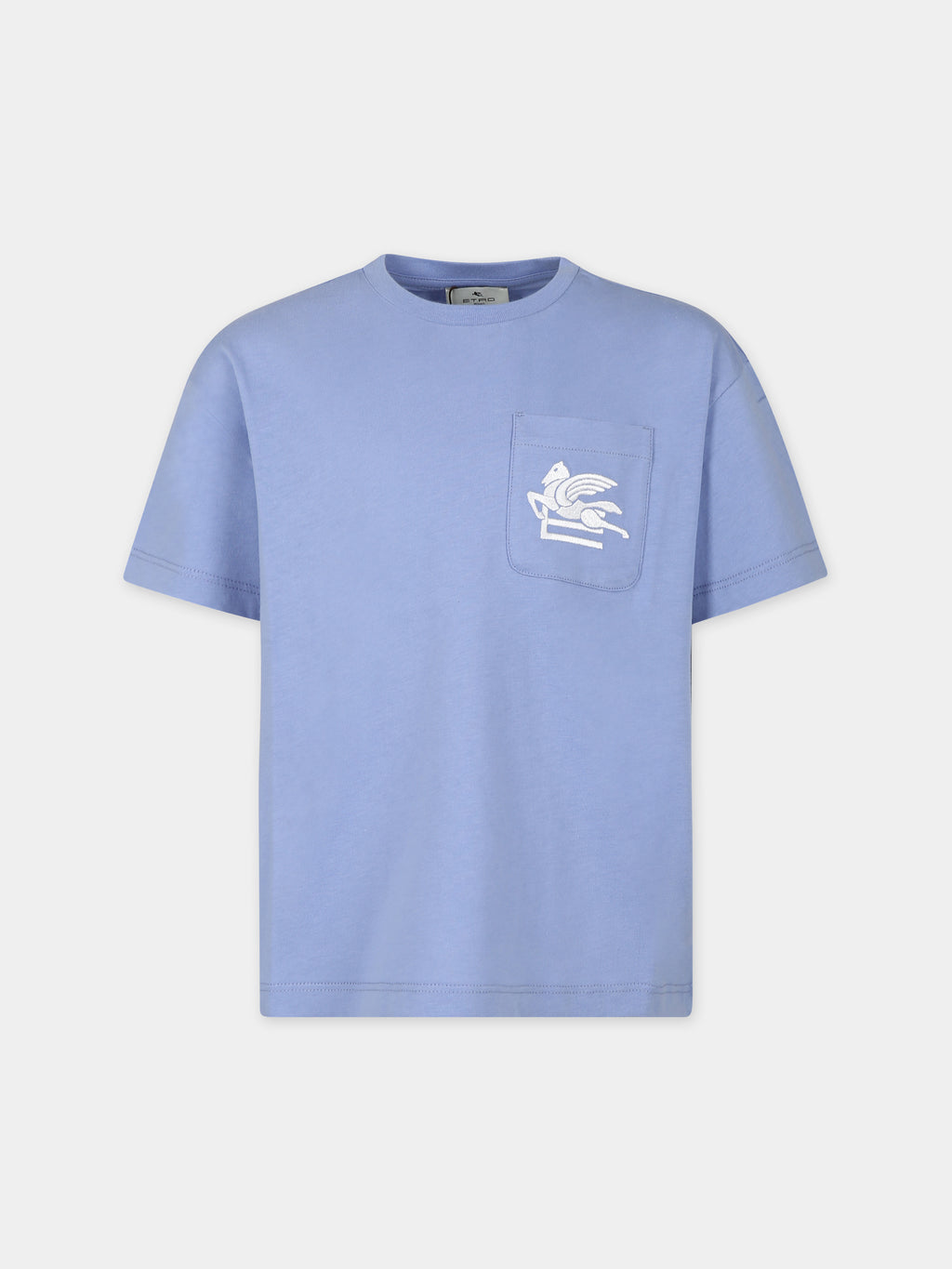 Light blue t-shirt for boy with Pegasus